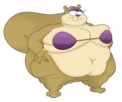 1girls anthro ass belly belly_overhang bikini bikini_top bottomless bottomless_female breasts brown_fur buckteeth fat female female_focus female_only furry hand_on_hip hips hyper hyper_breasts large_ass large_breasts morbidly_obese morbidly_obese_female nickelodeon obese obese_female overweight overweight_female purple_eyeshadow rodent rodent_humanoid sandy_cheeks spongebob_squarepants squirrel squirrel_girl squirrel_humanoid stomach thick_thighs thighs transparent_background wide_hips wideeyedandjeezy