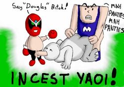 anthro furry ghastly_(artist) homestar_runner male male_only strong_bad strong_mad strong_sad what yaoi