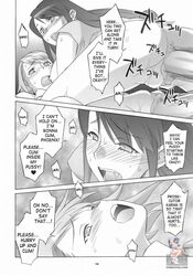 black_and_white comic female gyakuten_saiban karuma_mei male maya_fey mia_fey naruhodou_ryuuichi penis