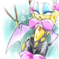 anthro furry manaita rouge_the_bat sega sonic_(series) straight_hair tagme