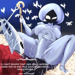 1futa 1girls big_ass big_breasts big_butt big_thighs bondage breasts bug cowgirl_position dialogue erection female female_penetrated femdom futa_on_female futanari hollow_knight hollow_knight:_silksong hollow_knight_(franchise) hornet_(hollow_knight) huge_cock insects lace_(hollow_knight) nobiteprime penetration penis sex spiked_penis stomach_bulge stomach_deformation vaginal_penetration x-ray yuri