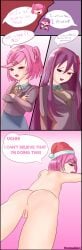 natsuki (doki doki literature club) from christmas by natsukiarc