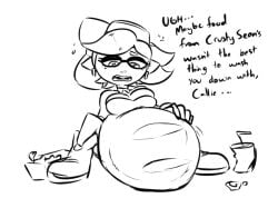 callie_(splatoon) digested digested_prey digestion hyper hyper_belly inkling inkling_girl marie_(splatoon) same_size_vore soft_vore splatoon splatoon_(series) struggling struggling_prey stuffing stuffing_(food) unwilling unwilling_prey vore vore_belly