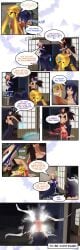 1boy 3d 3girls 3girls1boy blue_hair centaur christmas comic crying english english_text henbor heroine_in_trouble hi_res lamia long_hair male naga naked naked_female orange_hair ore_twintail_ni_narimasu original_character purple_hair rebirth resurreccion smile smiling tail_blue tail_red tail_yellow trans_woman twintails unbirthing uncensored vore