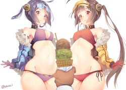 2d 2d_(artwork) 2d_artwork 2girls ak4ci alternate_version_at_source alternate_version_available average_breasts azur_lane bare_armpits bare_belly bare_chest bare_hips bare_legs bare_midriff bare_navel bare_shoulders bare_skin bare_thighs belly belly_button bikini bikini_bottom bikini_top black_choker blue_coat blue_jacket blush blush_face blushing_at_viewer blushing_female breasts brown-eyed_female brown-haired_female brown_eyebrows brown_eyes brown_hair choker cleavage coat collarbone curvaceous curvaceous_body curvaceous_female curvaceous_figure curvaceous_hips curvy curvy_body curvy_female curvy_figure curvy_hips digital digital_art digital_drawing digital_drawing_(artwork) digital_media digital_media_(artwork) exposed_armpits exposed_belly exposed_chest exposed_hips exposed_legs exposed_midriff exposed_navel exposed_shoulders exposed_skin exposed_thighs female female_focus female_only fingers goggles goggles_on_forehead goggles_on_head groin halterneck high_resolution highres ice_cream inguinal_crease inguinal_ligament jacket lean_figure legs_closed legs_together linea_alba long_hair medium_breasts midriff more_at_source multiple_females multiple_girls narrow_waist navel ning_hai_(azur_lane) open_coat open_jacket petite petite_body petite_breasts petite_female petite_girl petite_tits ping_hai_(azur_lane) purple-eyed_female purple-haired_female purple_bikini purple_bikini_bottom purple_bikini_top purple_eyebrows purple_eyes purple_hair purple_swimsuit purple_swimwear red_bikini red_bikini_bottom red_bikini_top red_swimsuit red_swimwear shoulders side-tie_bikini sidelocks simple_background slender_body slender_waist slim_waist small_breast small_breasts standing stomach string_bikini swimsuit swimwear thick_thighs thighs thighs_together tiny_breasts twintails twintails_(hairstyle) upper_body white_background wide_hips yellow_coat yellow_jacket