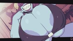 1girls 2026 2d 2d_(artwork) 2d_animation animated areola_slip areolae big_areola big_breasts blue_body blue_skin bouncing_breasts breasts breasts_bigger_than_head breasts_focus chubby chubby_female dandy_demons demon demon_girl demon_horns female female_only gif grin hair_over_eyes horns huge_breasts large_areolae large_ass large_breasts lipstick long_hair loop looping_animation massive_areolae massive_breasts nipple_bulge nipples original original_character panties peculiart presenting presenting_breasts purple_hair sharp_teeth skindentation smile smiling sue_(peculiart) top_heavy topwear