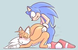 anal ass bigger_version_at_the_source blue_fur erection fur furry hedgehog male mammal penis sex sonic_(series) sonic_the_hedgehog tails yaoi