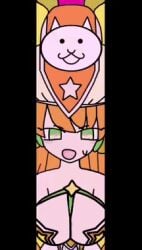1girls ambiguous_penetration animated ass_up back_arching_orgasm blush bouncing_breasts breasts clothed clothed_sex cock_teasing cowgirl_position crying crying_with_eyes_open curled_hair deco*27 female female_focus firm_breasts galaxy_gals green_eyes hat heart human implied_ejaculation implied_sex kai_(battle_cats) large_breasts light-skinned_female long_hair nyanko_daisensou orange_hair orgasm pasties pleasure_face portrait rabbit_hole_(vocaloid) sex standing_sex sweat teenager the_battle_cats video
