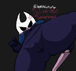 big_ass big_breasts big_thighs black_body blue_nipples breasts breasts_out chubby chubby_female clovedex_(artist) completely_nude completely_nude_female down_angle down_view female female_only hollow_knight hollow_knight:_silksong hollow_knight_(franchise) hornet_(hollow_knight) looking_at_viewer nipples pussy solo sword weapon