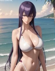 1girls 2d ai_generated areolae armpit bare_arms big_breasts bikini bikini_bottom bikini_top breasts chest curvy curvy_figure cute cute_face dark_hair detailed eyelashes eyeshadow female female_only fit fit_female focus hair high_quality highschool_of_the_dead large_breasts legs light-skinned_female light_skin lips lipstick long_hair looking_at_viewer makeup mascara nero100 outdoors outside pale-skinned_female pale_skin posing purple_eyes purple_hair saeko_busujima sagging_breasts seductive seductive_look stable_diffusion straight_hair swimsuit swimwear tagme thighs thin_waist