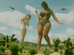 2girls 3d big_ass big_breasts big_thighs breasts bust busty curvaceous curvy curvy_figure female giant giantess hips huge_ass huge_breasts jessicagts large_ass large_breasts light-skinned_female light_skin macro macro_female mature mature_female slim_waist thick thick_hips thick_legs thick_thighs thighs voluptuous waist wide_hips wide_thighs