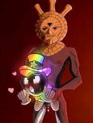 2boys anal anal_sex balls big_dom_small_sub cum dagoth_ur dark_elf drooling dunmer erect_nipples erection gay glowing_cum hat heart heart-shaped_pupils looking_at_viewer looking_pleasured male male_only mask morrowind nipples penis rainbow_maestro_(oc) sex sex_from_behind sweat sweatdrop the_elder_scrolls