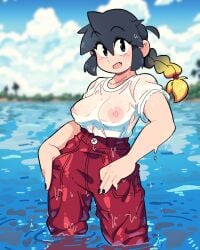 fully_clothed lucia_(scott_malin) nipples original original_character scott_malin tagme wet_clothes