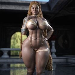 1girls 3d 3d_model 3d_render abs ass belly_chain big_ass big_breasts big_thighs bikini blonde_hair blue_eyes braid braided_hair bubble_butt cga3d cgi curvy curvy_body curvy_female curvy_figure curvy_hips deity erotichris european_mythology female female_focus female_only fit_female from_behind from_behind_position front_view god_of_war god_of_war_ragnarok goddess hand_on_hip headwear highleg highleg_bikini highres hips hourglass_figure huge_ass huge_butt huge_thighs jewelry large_ass large_breasts legs_in_water light-skinned_female light_skin long_hair long_sleeves looking_at_another mature_female milf mother muscular_female mythology navel norse norse_mythology obliques older_female one_arm_up orange_hair pool public_domain queen render sif_(god_of_war) solo standing tan-skinned_female tan_skin thick thick_stomach thick_thighs thigh_strap thighs thunder_thighs underwear voluptuous voluptuous_female voluptuous_milf water wide_face wide_hips wide_waist wreath