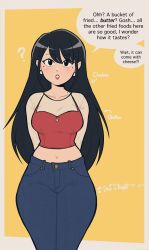 nihijack text text_bubble weight_gain wide_hips