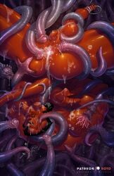 ass balls bara boner cum cum_inside demon erection facial_hair hellboy hellboy_(series) male male_only muscles muscular nude penis sideburns solo solo_male soto tentacle tentacle_on_male tentacle_rape tentacle_sex