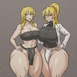 2futas ai_generated ass big_ass big_breasts breasts erection erection_under_clothes erection_under_loincloth fundoshi fundoshi_futanari fundoshilover101 futanari huge_ass huge_breasts