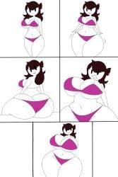 comic hourglass_figure huge_ass huge_breasts huge_thighs hyper_ass hyper_breasts hyper_thighs jaiden jaiden_animations jaidenanimations tagme tagme_(artist) transformation white_background white_body white_skin youtube youtuber