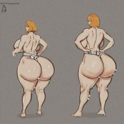 2girls ai_generated ass big_ass big_breasts breasts fundoshi fundoshilover101 huge_ass huge_breasts topless