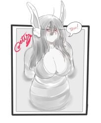 big_breasts bunny_ears ettso huge_breasts miruko my_hero_academia rumi_usagiyama the_ring yamamura_sadako_(cosplay)