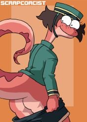 1girls amphibia amphibia_(series) anthro ass ass_focus bella_(amphibia) disney female female_focus female_only salamander salamander_(amphibian) scrapcorcist