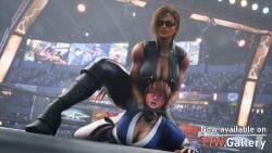 2girls 3d absurdres beaten big_ass big_breasts big_butt black_boots blender boots brown_hair catfight choke_hold choking cleavage dead_or_alive dead_or_alive_5 dead_or_alive_6 dead_or_alive_xtreme_venus_vacation defeated dominant dominant_female domination dominatrix female_domination female_focus female_only femdom fight fighting heel_boots heels helpless high_heels highres humiliation kasumi_(doa) latex latex_clothing latex_thighhighs leather leather_boots leather_clothing leather_gloves leather_jacket leather_straps legs lisa_hamilton multiple_girls muscular muscular_arms muscular_ass muscular_female muscular_legs muscular_thighs namco public_humiliation red_face ryona strong strong_woman tekken7wallpapers thick_ass thick_thighs thigh_boots thighs victory victory_pose wrestling wrestling_ring wrestlingryona