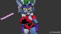 3d animatronic_female clothed female_only five_nights_at_freddy's:_security_breach prisma3d roxanne_wolf_(fnaf) wolf_humanoid yellow_eyes