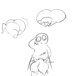 alien ass_freckles big_butt blowjob butt_freckles creature guywithdapen half-life_2 hanging_on_partner headcrab male monster onomatopoeia presenting_hindquarters showing_ass valve