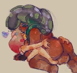 2girls anus ass balls female futanari grabbing_ass hugeboyboobs marina_(splatoon) passionate pearl_(splatoon) splatoon tagme wholesome yuri