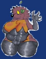 1girls anthro anthro_only bbw big_ass big_breasts big_butt big_nose breasts brown_hair chubby chubby_female disguise fat fat_ass fat_butt female female_focus female_only fur_ghost ghost_fur ghostfluff0 latex_leotard leaf monster monster_girl oc overweight overweight_anthro overweight_female solo solo_female solo_focus tagme tagme_(character) yellow_eyes