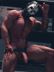 1boy 3d 3d_model abs bara bara_tiddies bara_tits barazoku bettybattaglia biceps buff burn_scar call_of_duty call_of_duty_modern_warfare_2_(2022) circumcised erection erection_pushing_underwear looking_at_viewer male mask masked masked_male muscles muscular muscular_man pecs pectorals pinup pubes scarred_body simon_riley six_pack solo_male tattoo tattoos toned_body toned_male