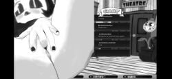 fingering masturbation monochrome pumpkin_potion virtual_youtuber vtuber