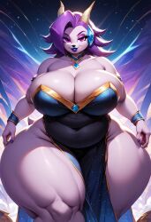 ai_generated anthro aquatic_dragon big_breasts civitai dragon female female_protagonist freedom_planet freedom_planet_2 looking_at_viewer low_effort sash_lilac stevenxgtz thick_thighs video_games water_dragon