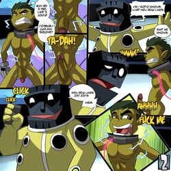 beast_boy beast_boy_(teen_titans) boner clothing dc erection flaccid forced gay gay_sex green_skin iyumiblue male male_only nude penis teen_titans yaoi young