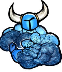 balls bara big_muscles big_penis body_hair flexing helmet male male_only muscles muscular nude penis ripped-saurian shovel_knight shovel_knight_(character) solo solo_male