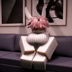 1girls 3d big_ass big_breasts breasts cute female female_focus female_only living_room pink_hair roblox robloxian self_upload short_hair smg32 sweater_dress tagme