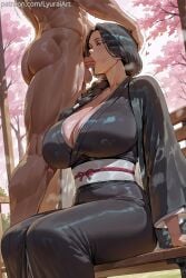 1boy 1boy1girl 1girls absurd_res absurd_resolution absurdres ai_generated big_breasts big_penis black_hair bleach bleach:_the_thousand-year_blood_war blowjob blowjob_face blush braided_hair breasts clothed_female clothing fellatio fellatio_face female female_focus head_grab hi_res high_resolution highres huge_breasts large_breasts lyuraiart male mature mature_female mature_male mommy nail_polish nipples penis sweat sweating sweaty sweaty_body thighhighs thighs unohana_retsu unohana_yachiru voluptuous voluptuous_female wide_hips