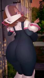 3d 9:16 animated ass ass_jiggle ass_shake ass_wobble bimbo bouncing_breasts brown_hair clapping_cheeks dumb_girl hero_outfit_(mha) huge_ass jiggle jiggle_physics looking_back my_hero_academia ochako_uraraka ochako_uraraka_(hero_outfit) plump shaking_butt shorter_than_30_seconds skintight skintight_bodysuit slut tagme tongue_out twerking vertical_video video wily27