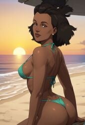 ai_generated amber amber_bennett ass beach bikini female invincible mrfluffypotato summer