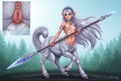 ai_generated beautiful fantasy hybrid_species magic spear