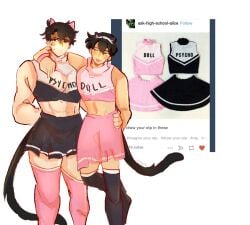 cat_boy cat_ears cat_tail draw_your_oc_in_this femboy kim_dokja meme multiple_boys omniscient_reader&#039;s_viewpoint orv tumblr yoo_jonghyuk