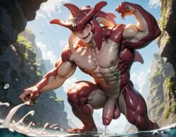 1boy abs ai_generated anthro balls bara big_balls big_muscles big_nipples big_pecs big_penis booster_rex breath_of_the_wild cum cum_drip cum_everywhere cumshot daddy dilf ejaculation erect_nipples erection fishman foreskin gay huge_balls huge_cock huge_muscles huge_nipples huge_pecs hunk hyper hyper_balls hyper_penis kissing male male_only marine multicolored_body muscular muscular_anthro muscular_male navel nipples nude orgasm pecs penis red_body sidon_(zelda) solo the_legend_of_zelda white_body zora