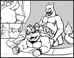 2boys all_fours anal bowser charizard crossover doggy_style from_behind hot_tub male male_only mario_(series) multiple_boys nintendo nude pokemon pokemon_(species) sex video_games yaoi zestibone