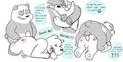 anal anal_sex anus balls bear bowserboy101 duo grizzly_(character) grizzly_bear male mammal oral panda panda_(character) penetration penis we_bare_bears yaoi