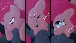 bovine deep_throat deepthroat earth_pony equine female friendship_is_magic hair horse iron_will_(mlp) male mammal minotaur my_little_pony myfriendsmustntknow oral penis pink_hair pinkie_pie_(mlp) pony precum restrained saliva straight straight_hair