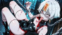 ai_generated ama_(masterkuma) anime_style asianfication changing_nationality chinese_clothes corpse corpse_puppet crushon.ai crushonai european_female jiangshi masterkuma_(creator) nationality_alteration talisman undead yun_yu_(masterkuma) zondere