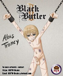 alois_trancy black_butler male male_only nude solo torture violence