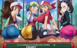 1boy 4girls after_buttjob ai_generated ass assjob big_ass big_butt blush buttjob clothed_female_nude_male clothed_sex covered_assjob covered_buttjob cum cum_between_ass cum_drip cum_in_pants cum_on_ass ejaculation erection female femdom hilda_(pokemon) hot_dogging huge_ass huge_butt humiliation kris_(pokemon) looking_at_viewer looking_back looking_back_at_viewer male marnie_(pokemon) may_(pokemon) multiple_cumshots multiple_ejaculations nintendo no_penetration penis penis_between_ass penis_on_ass pokemon pulling_skirt reverse_cowgirl_position reverse_rape shorts take_your_pick trembling