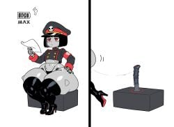 1girls 2026 2d 2d_(artwork) 2d_artwork absurd_res absurdres animal_dildo ass bangs belly big_butt big_hips big_thighs bingbingzi black_boots black_hair blunt_bangs boots bottom_heavy bottom_heavy_female breasts butt chengchezhiice child_bearing_hips dildo dildo_insertion dildo_riding dildo_sitting english english_text expressionless female female_only g-string gigantic_thighs grey_body hi_res high_heel_boots high_heels highres hourglass_figure huge_hips huge_thighs large_hips large_thighs leggings legwear midriff navel nazi nazi_armband nazi_uniform original original_character panties pussy pussy_juice pussy_juice_string red_bottom_heels red_eyes robot robot_commander_(bingbingzi) robot_girl robot_humanoid robot_joints short_hair shortstack sitting sitting_down sitting_on_dildo skimpy skimpy_clothes skindentation slim slim_waist small_breasts solo solo_female stockings stomach text thick thick_hips thick_legs thick_thighs thigh_boots thigh_highs thighhighs thighs thighs_bigger_than_head underboob vagina vaginal vaginal_fluids vaginal_insertion vaginal_juices vaginal_penetration voluptuous voluptuous_female waist wet wet_pussy wide_hips