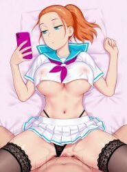 ai_generated animated bored bouncing_breasts emotionless emotionless_sex looking_at_phone mayihavesomeslops missionary_position rick_and_morty summer_smith tagme video